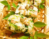 焼き椎茸と柚子と三つ葉のおにぎり作り方4写真