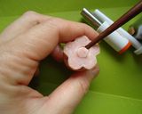 お弁当にかわいいお花のフランクフルト♪作り方8写真
