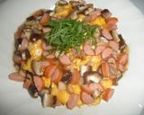 とろーり♪ソーセージの和風あんかけ卵丼♪作り方5写真
