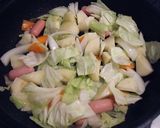 キャベツのかき玉コンソメ作り方1写真