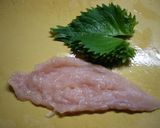 ささみの梅しそチーズ焼き作り方1写真
