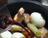 簡単☆手羽元＆玉子のにんにく醤油煮込み作り方3写真
