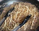鯖缶コンソメマヨワンパンパスタ作り方3写真
