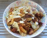 棒湯葉とマルシンで一味変わる即席焼きそば作り方9写真