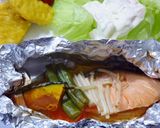 銀鮭のホイル包み焼き作り方6写真