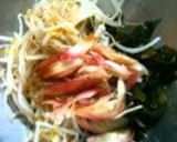 もやしとわかめのみょうがの和え物作り方2写真