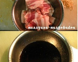 ■■定番をアレンジ！豚の黒酢生姜焼き■■作り方1写真