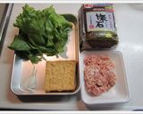 ▽▲厚揚げ肉味噌炒めでレタス巻き△▼作り方1写真