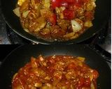 ●トマトたっぷり！鶏肉と玉葱のピリ辛炒め作り方3写真