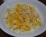 レンジで簡単キャベツと卵だけのお好み風♡作り方3写真