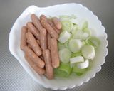 ポークビッツと茸の土鍋ご飯作り方2写真