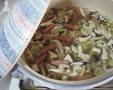 ポークビッツと茸の土鍋ご飯作り方6写真