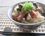 ポークビッツと茸の土鍋ご飯作り方9写真
