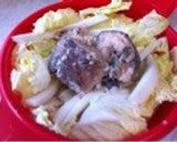 簡単シリコン鍋♡さば缶＆白菜ピリ辛蒸し♫作り方5写真