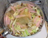 ギョニソと野菜のかき玉煮込みうどん作り方4写真