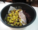 さつま芋のお赤飯　～炊飯器で～作り方5写真