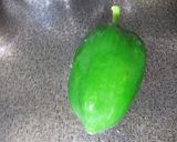 シャキシャキ青パパイヤ炒め作り方1写真