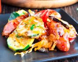 夏野菜とウインナーのハニケチャチーズ焼き作り方5写真