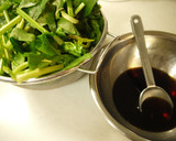 黒酢で♪豚肉とほうれん草の甘酢炒め☆作り方1写真