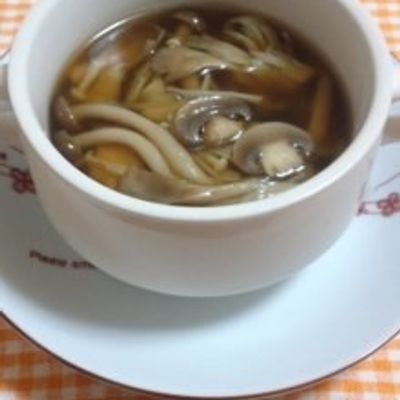 電子レンジで簡単☆きのこたっぷりスープ by AyakoOOOOO