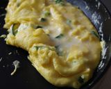 ほうれん草とチーズのふわふわオムレツ作り方3写真