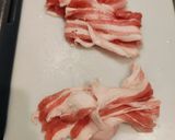 豚バラ肉の大葉チーズのししとう巻き作り方4写真