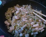 鶏むね肉のガーリックオムライス作り方3写真