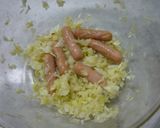 ポークビッツ&キャベツで 和風混ぜごはん作り方3写真