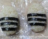 キャラ弁☆秋に俵おにぎりのリスくん♪作り方2写真