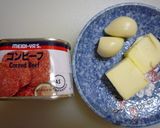 カリフラワー＆コンビーフのにんにく炒め作り方2写真
