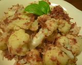 カリフラワー＆コンビーフのにんにく炒め作り方8写真