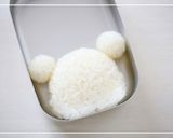 簡単♪白くまくんおにぎり＊キャラ弁作り方1写真