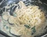 ✿家庭版♡バジルクリームソースのパスタ✿作り方5写真