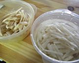 ごぼう・菊芋きんぴら作り方1写真
