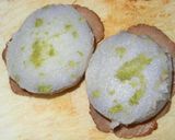 里芋の焼豚サンド・わさび風味作り方4写真