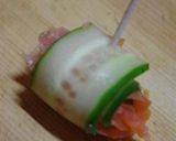 きゅうりとスモークサーモンのくるくる作り方3写真