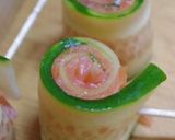 きゅうりとスモークサーモンのくるくる作り方4写真
