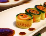 きゅうりとスモークサーモンのくるくる作り方6写真
