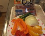 パプリカとポークビッツのスパイシー炒め作り方1写真