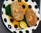 簡単♪蓮根と鶏肉だけ!!和風ハンバーグ作り方5写真