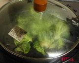 ブロッコリーのおかか和え　麺つゆ味作り方3写真