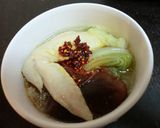 白菜と鶏肉と春雨の塩味お鍋。作り方4写真
