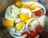 白玉と野菜のコンソメ風味なめこ汁作り方4写真