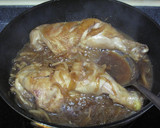 骨付き鶏モモ肉の煮込み・和風きのこソース作り方10写真