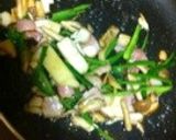 きのことベーコンのバター醤油パスタ♡作り方3写真