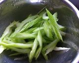 セロリのきんぴら作り方1写真