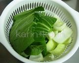 簡単＊ちんげん菜とちくわのオイマヨ炒め作り方1写真