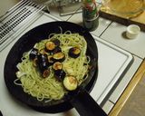 アオリイカとナスのバジルパスタ作り方3写真