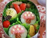 秋キャラ弁☆ミニきのこちゃんおにぎり作り方8写真