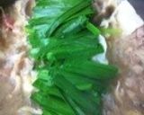 野菜たっぷり！もつ鍋風 ちゃんこ作り方2写真